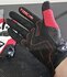 RS Taichi T 391 motorhandschoenen rood/wit suede/ leer maat  XL_