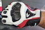 RS Taichi T 391 motorhandschoenen rood/wit suede/ leer maat  XL_